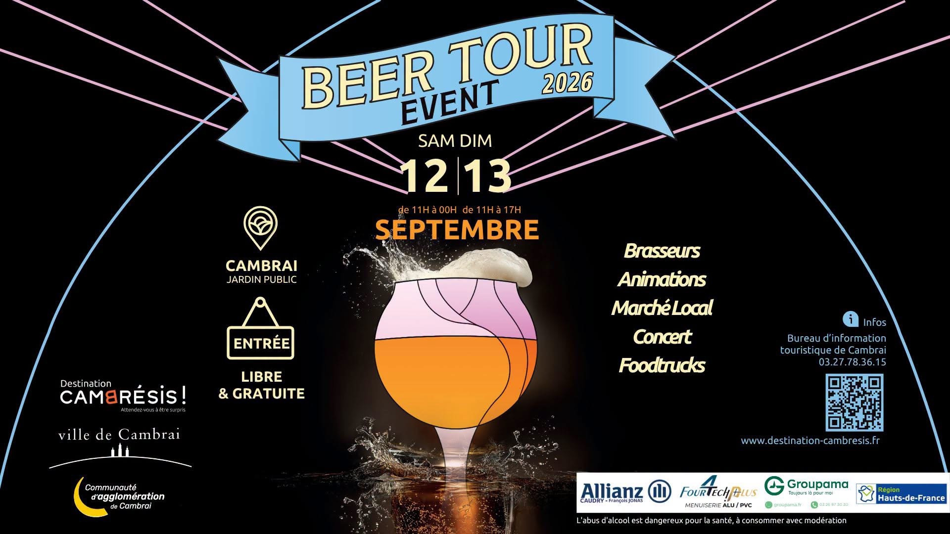 Beer Tour Cambrai @ Jardin public de Cambrai
